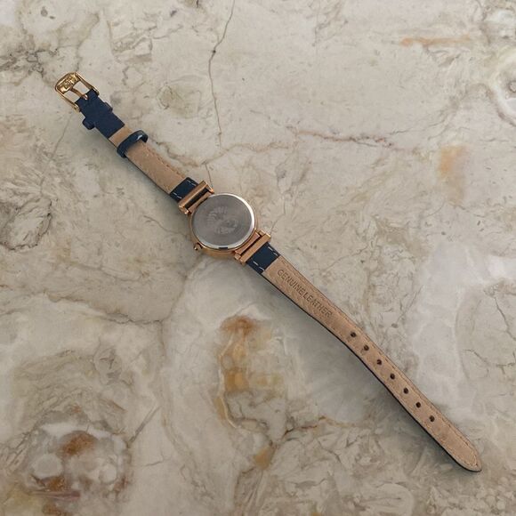 Anne Klein Rose Gold Women's Leather Strap Watch - Picture 9 of 15